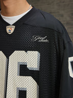 REAIMNESS Mesh Graffiti Rugby Jersey