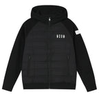 MEDM Patchwork Raglan Sleeve Lightweight Hooded Down Jacket