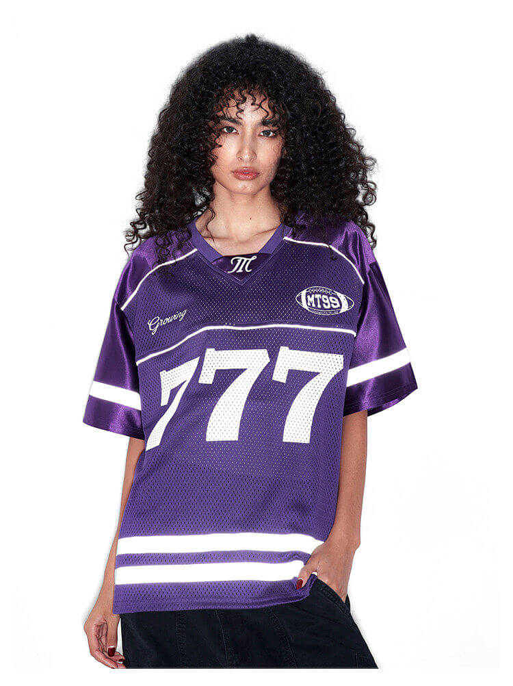 F3F Select 777 Numbering Reflective Stripe Mesh Short Sleeve Hockey Jersey