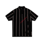 S45 Knitted War Horse Striped Polo