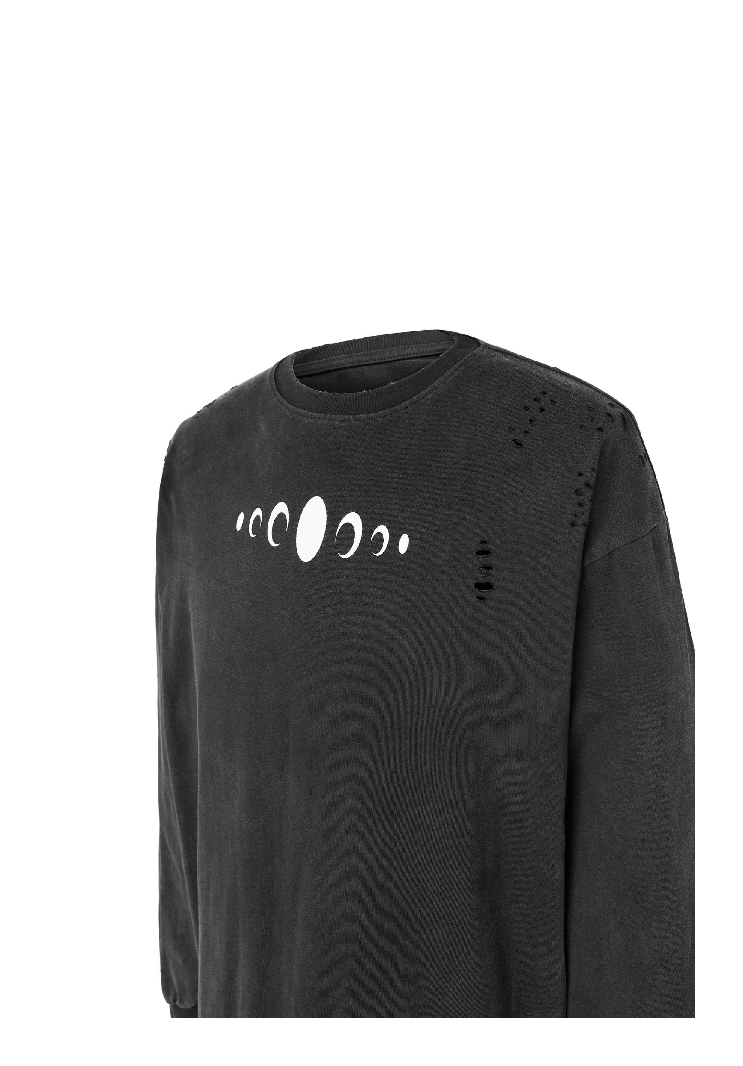 KARMANISTIC Standard Logo Washed Distressed Long Sleeve Tee