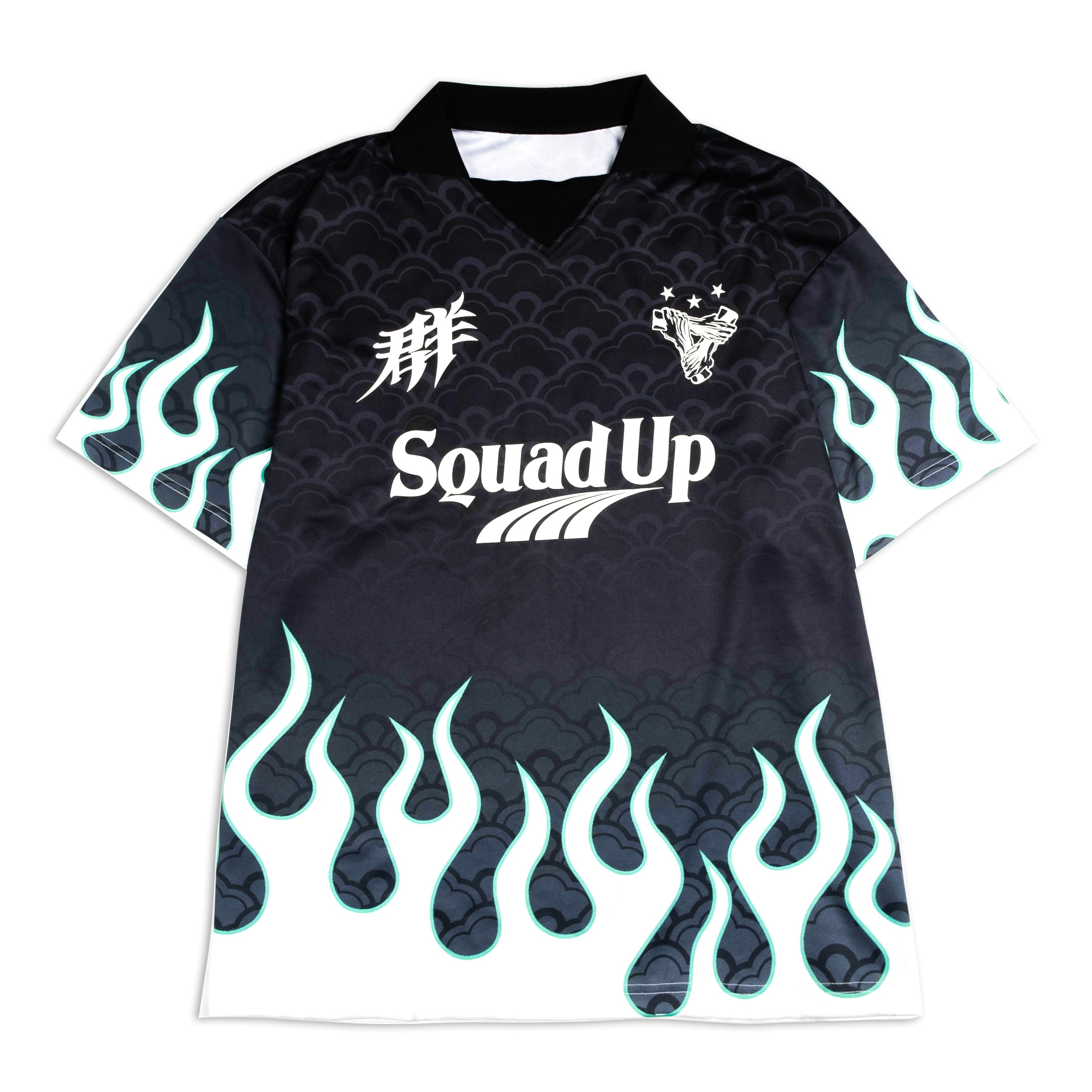 SUC Flame Full Print Gradient Soccer Jersey Polo