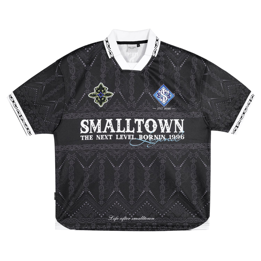 Small Town Kid Ethnic Full Print Soccer Polo Jersey