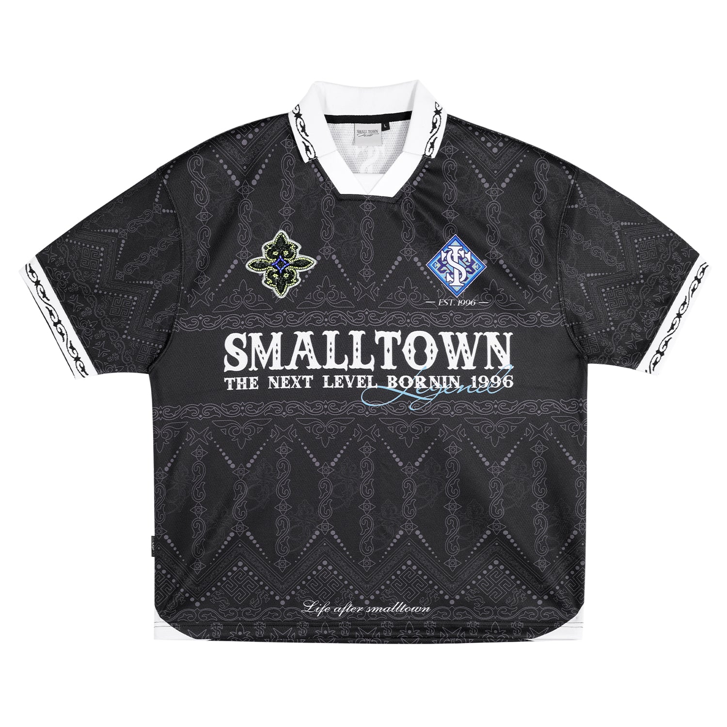 Small Town Kid Ethnic Full Print Soccer Polo Jersey