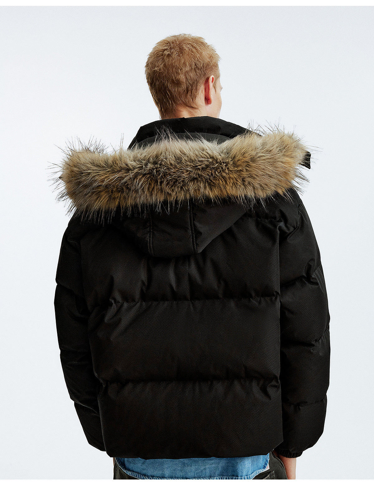 MEDM Detachable Fur Hooded Down Jacket