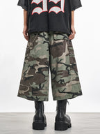 F3F Select Multi Pocket Camouflage Baggy Shorts