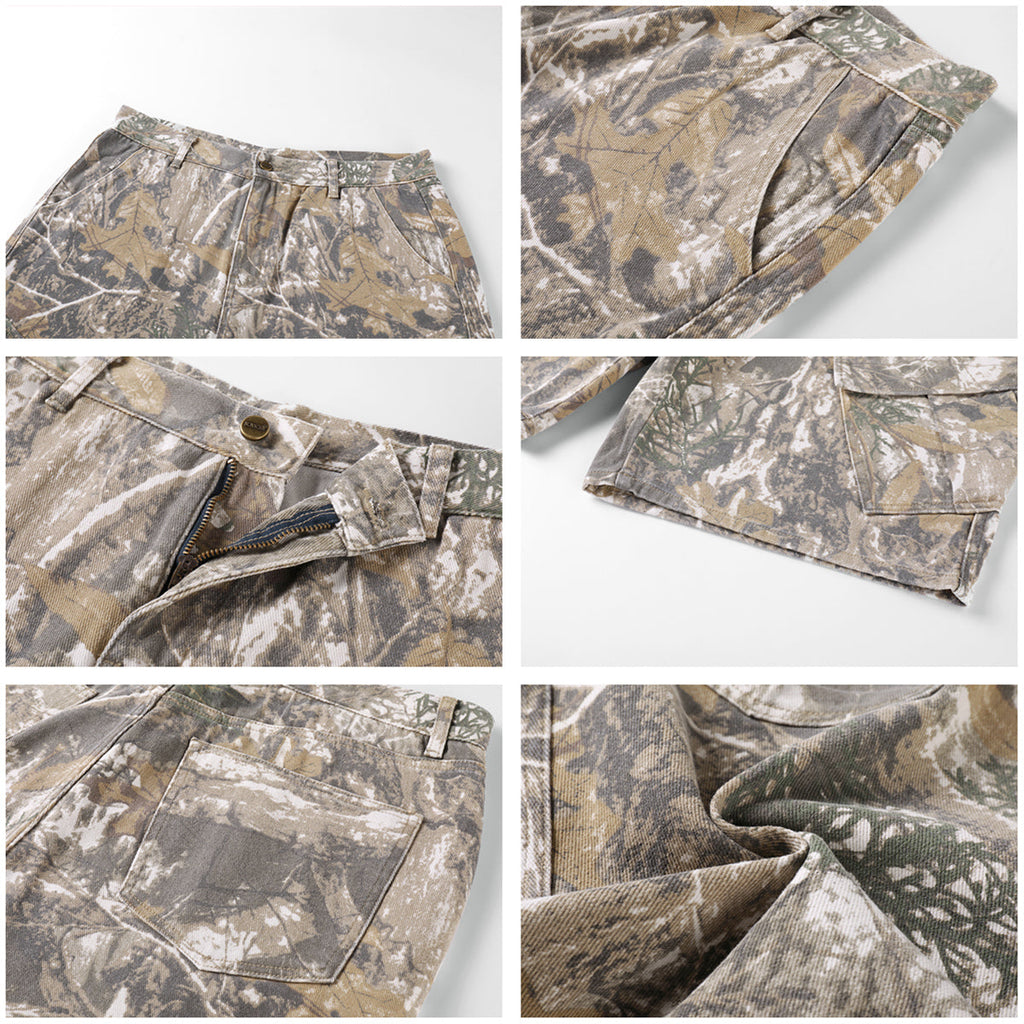 NOVACAM Tree Camouflage Work Baggy Shorts