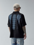 F2CE Washed X-ray Skeleton Print Polo