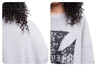 F3F Select Vintage Cross Print Waffle Long Sleeve Tee