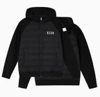 MEDM Patchwork Raglan Sleeve Lightweight Hooded Down Jacket
