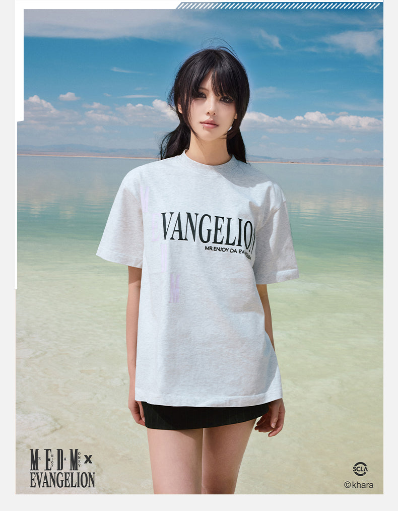 MEDM x EVA Basic Letter Logo Tee