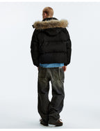 MEDM Detachable Fur Hooded Down Jacket