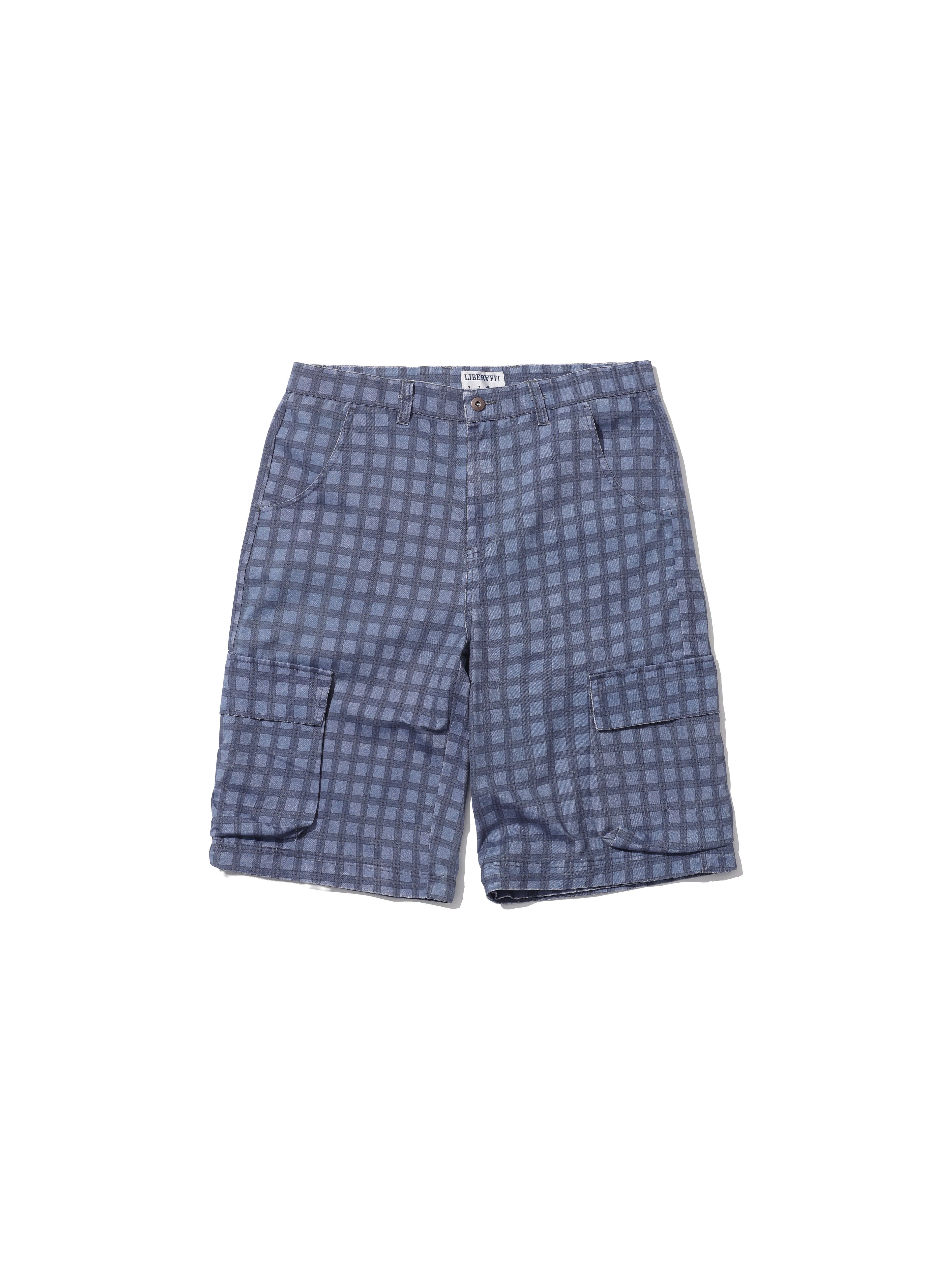 LIBERAFIT Checkered 3D Patch Pocket Zip Off Cargo Pants