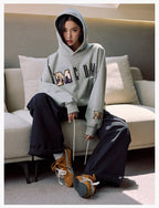 MEDM Animal Texture Logo Velcro Hoodie