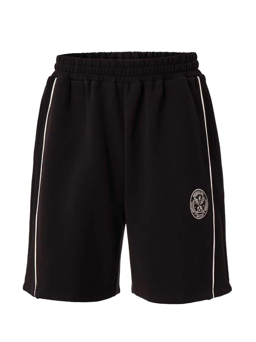 F2CE Badge Embroidered Side Stripe Sweat Shorts