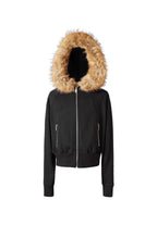 KARMANISTIC Fur Collar Hooded Jacket
