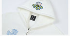 MEDM Blooming Star Embroidered Zip-Up Hoodie