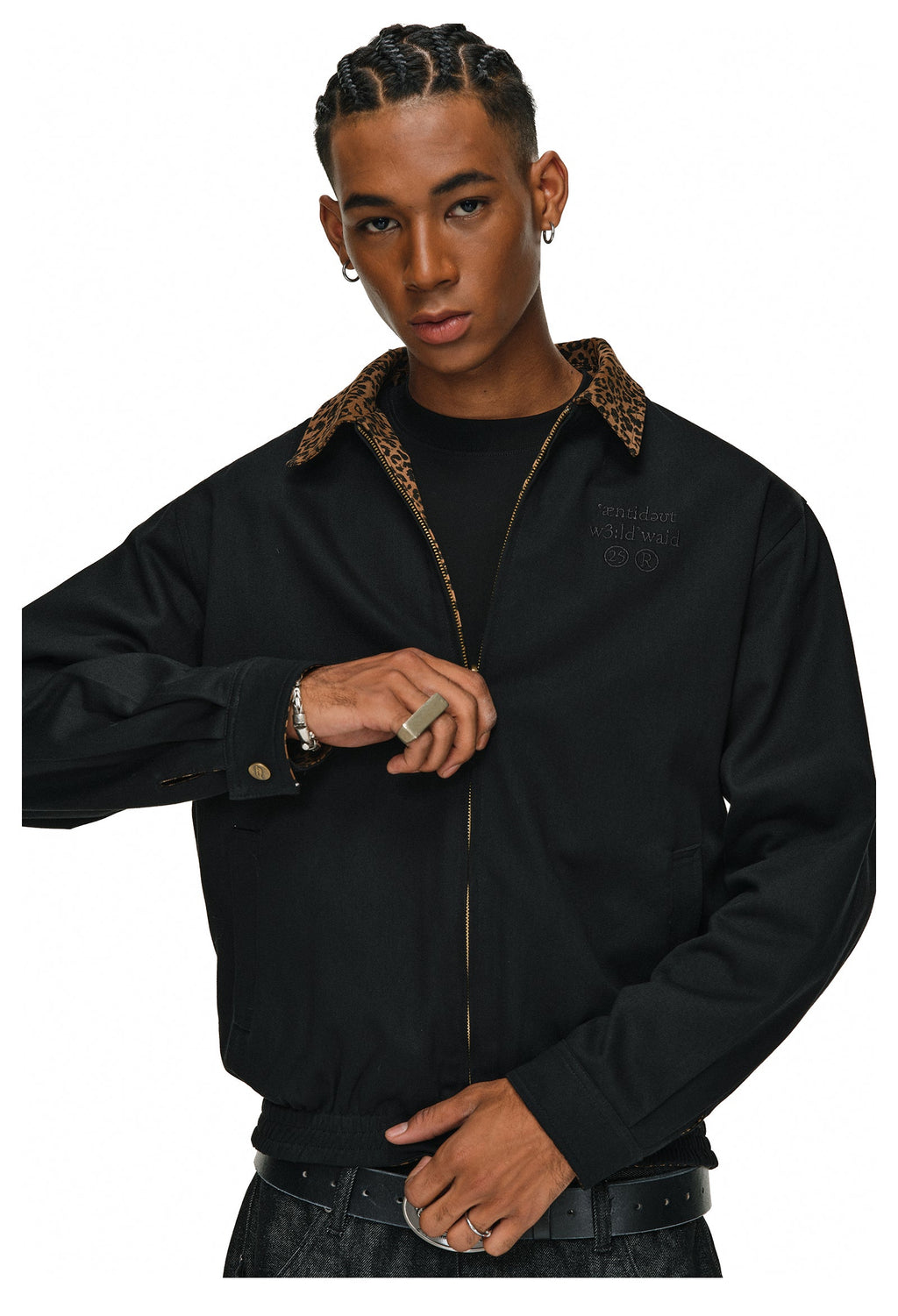 ANTIDOTE Leopard Reversible Detroit Jacket