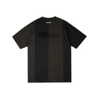 Labt Rhinestone Distressed Reconstructed Stripe Tee