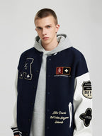 Achock Flocked Baseball Jacket
