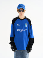 Harsh and Cruel Retro Stitching Two Pieces L/S Jersey
