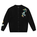 MEDM Floral Vine Embroidered Knit Cardigan