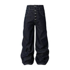 YADcrew Double Waist Buttoned Jeans
