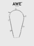 AWE Pearl & Charm Chain Necklace