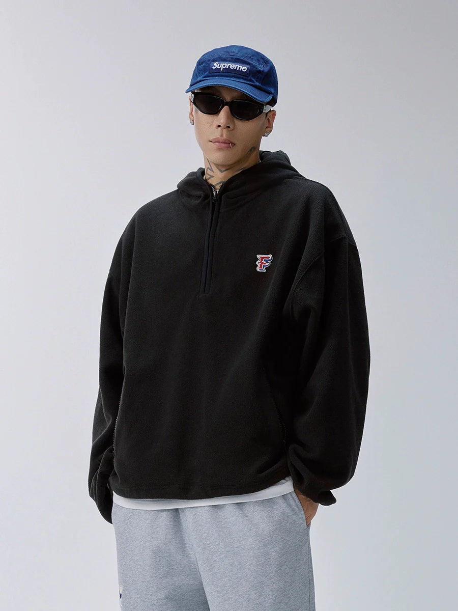 F2CE Fleece Half Zip Pullover Hoodie