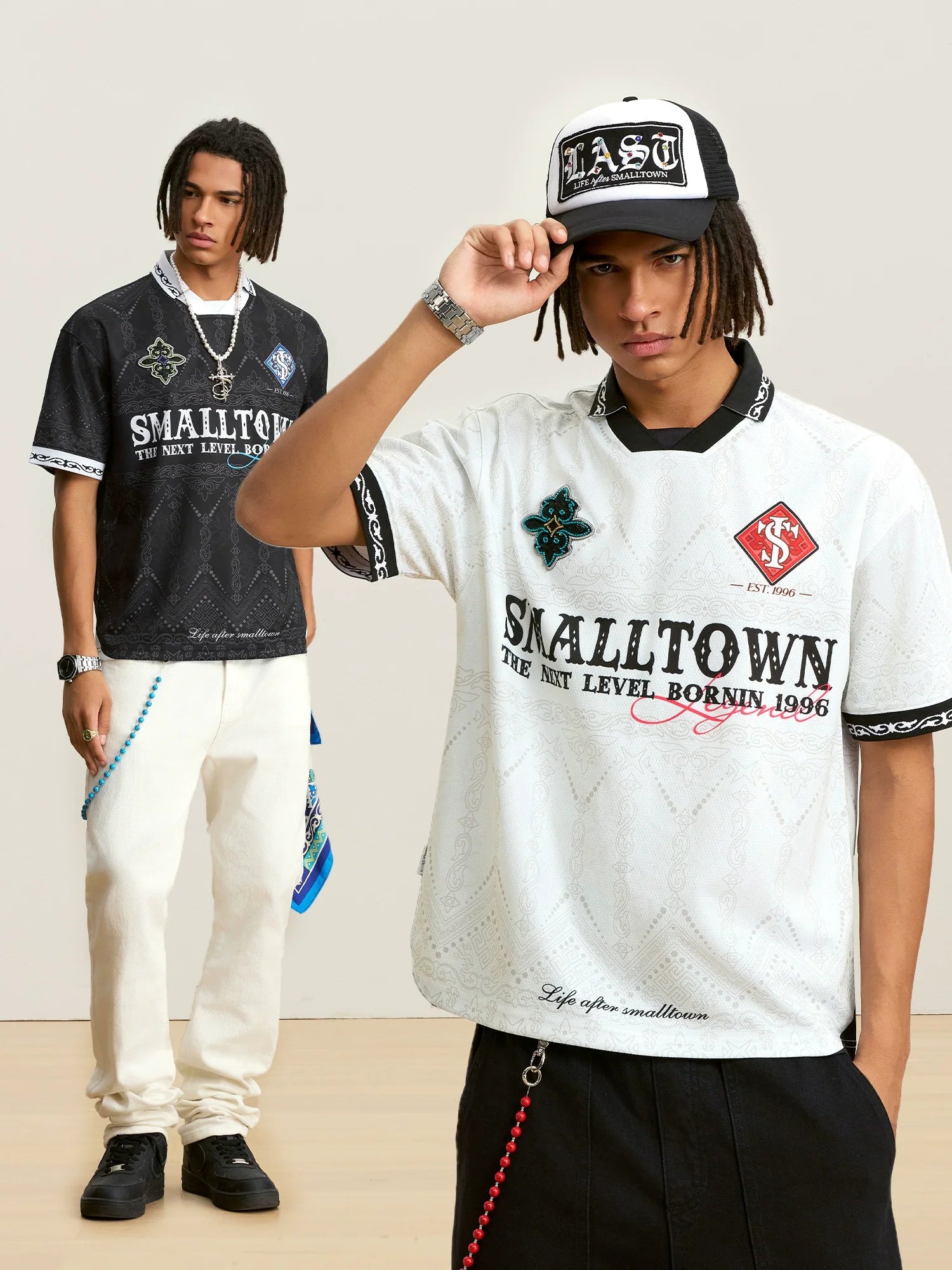 Small Town Kid Ethnic Full Print Soccer Polo Jersey