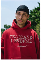 Remedy PEACE LOVE Pearl Embroidered Hoodie