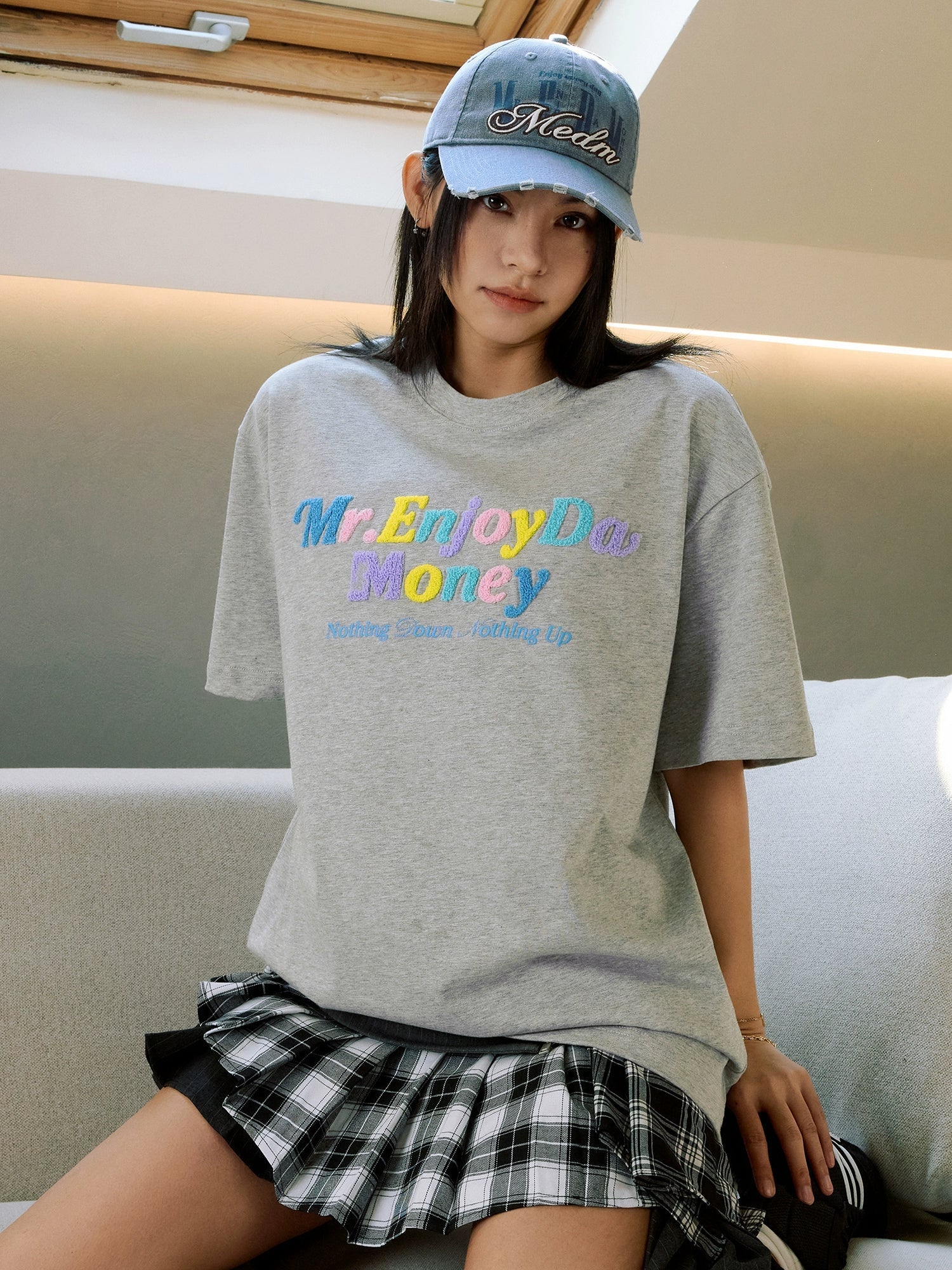 MEDM Multicolor Terry Embroidery Tee