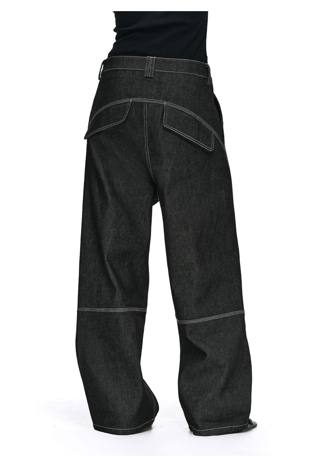 ANTIDOTE 3D Cut Stitched Denim Jeans