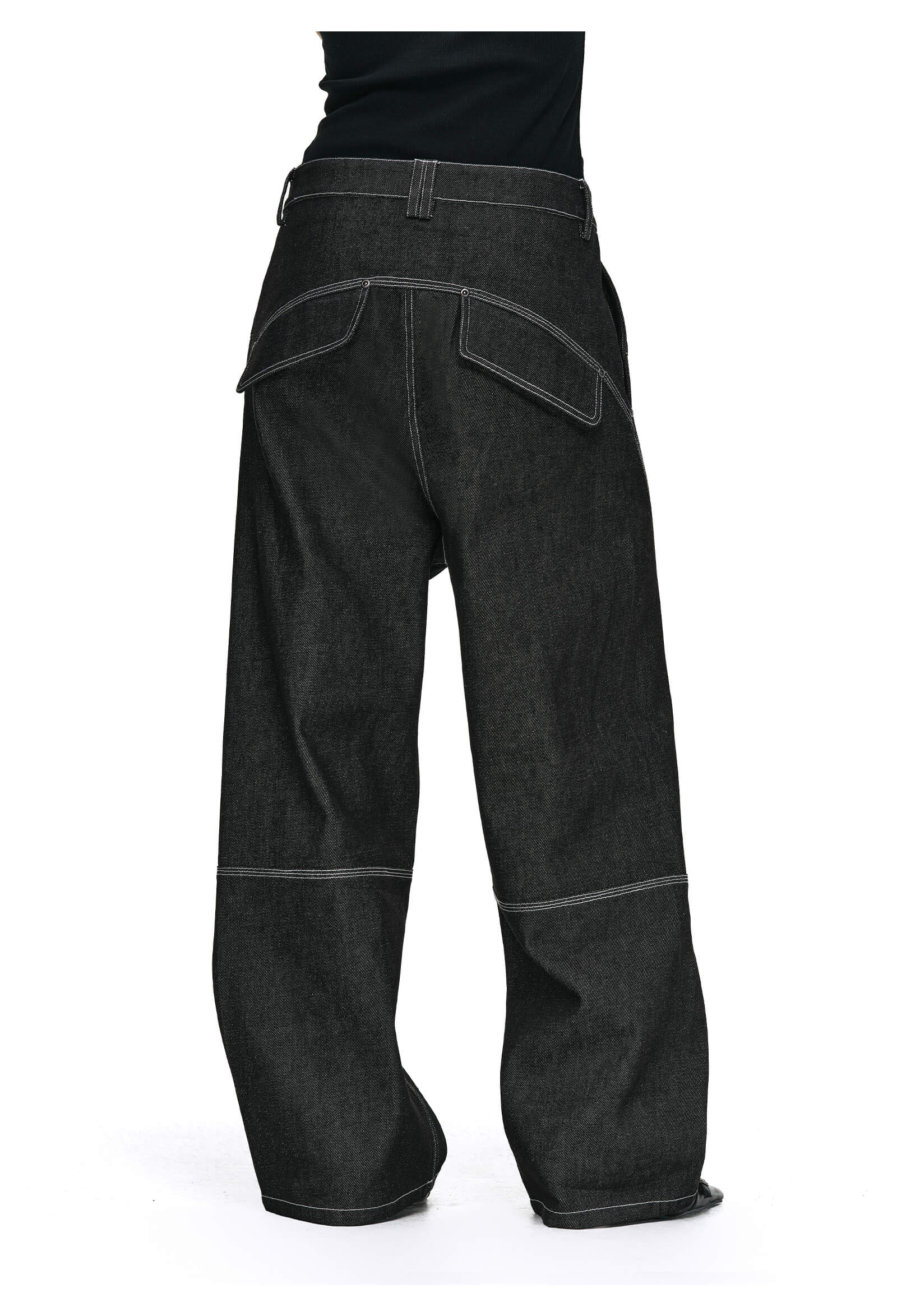 ANTIDOTE 3D Cut Stitched Denim Jeans