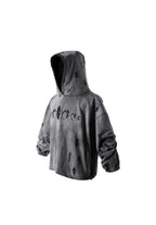 KARMANISTIC Distressed Washed Rivets Hoodie