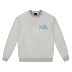 MEDM Logo Label Embroidered Suede Sweatshirt