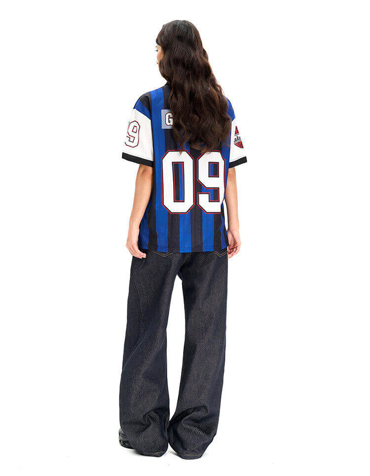 F3F Select Contrast Stripe Short Sleeve Polo Soccer Jersey