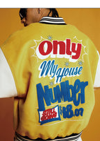 1807 × Lay’s Embroidered PU Leather Varsity Jacket
