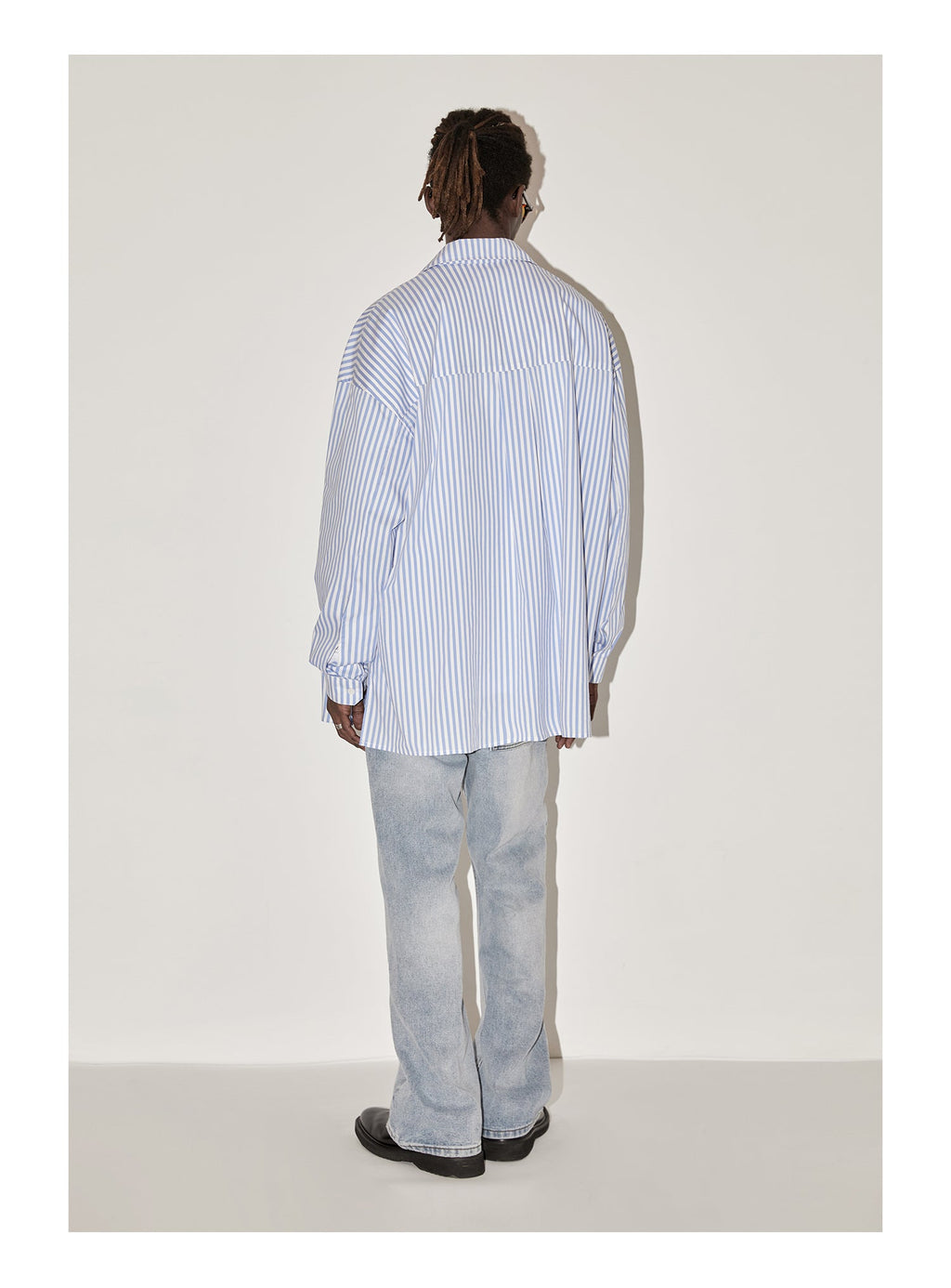 EMPTY REFERENCE Stripes Structured Long Sleeved Shirt