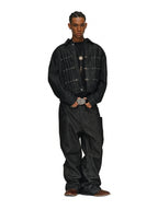 ANTIDOTE Studded Slash Pocket 3D Cut Jeans