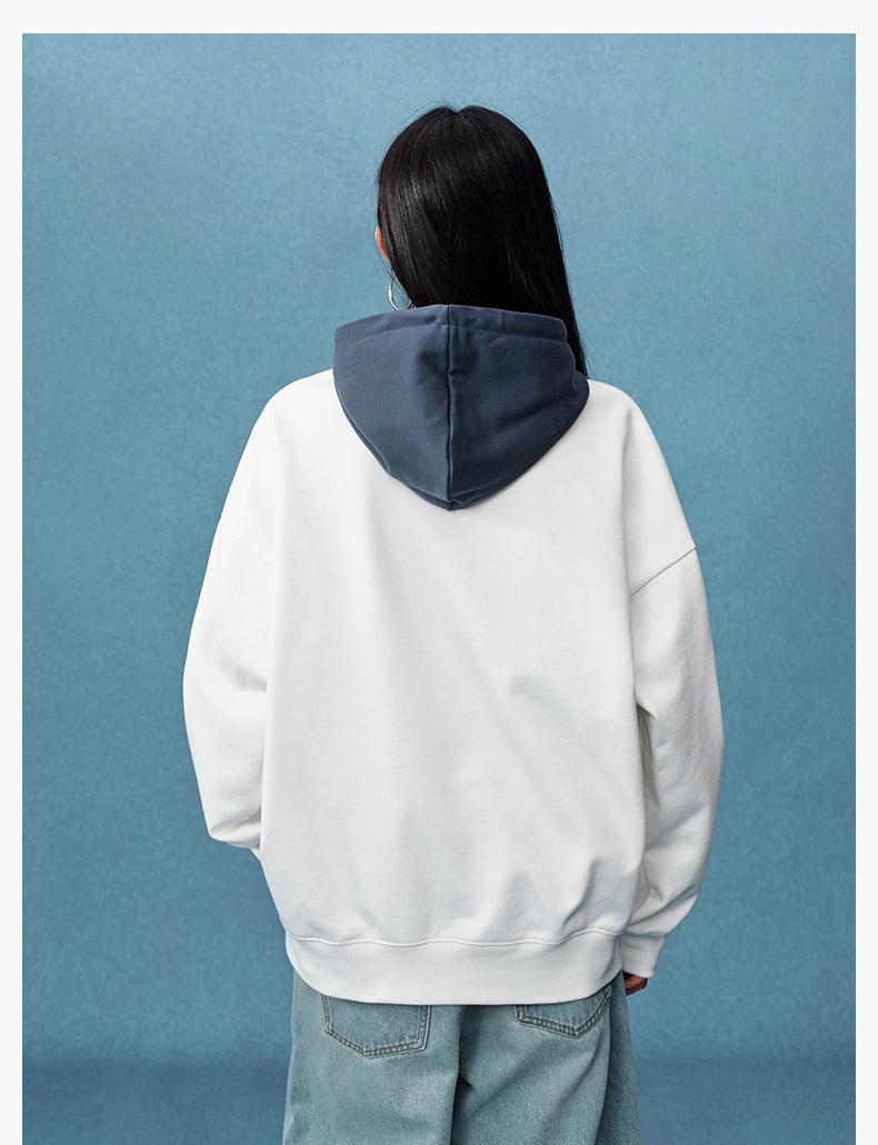 MEDM Layered Look Color Block Hoodie