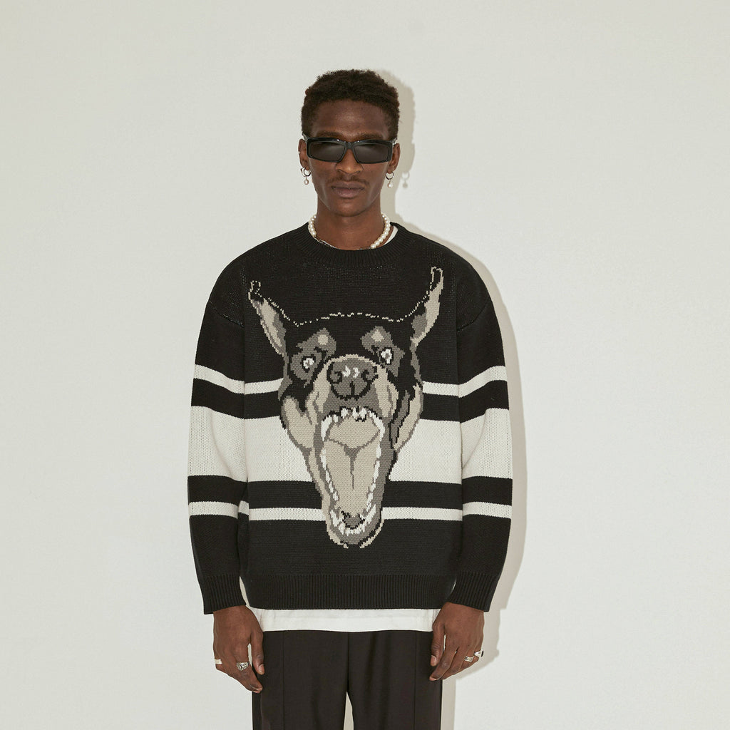EMPTY REFERENCE Doberman Knit Sweater