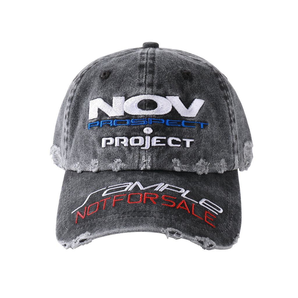 NOVACAM Distressed NOV Logo Embroidered Dad Hat
