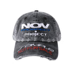 NOVACAM Distressed NOV Logo Embroidered Dad Hat