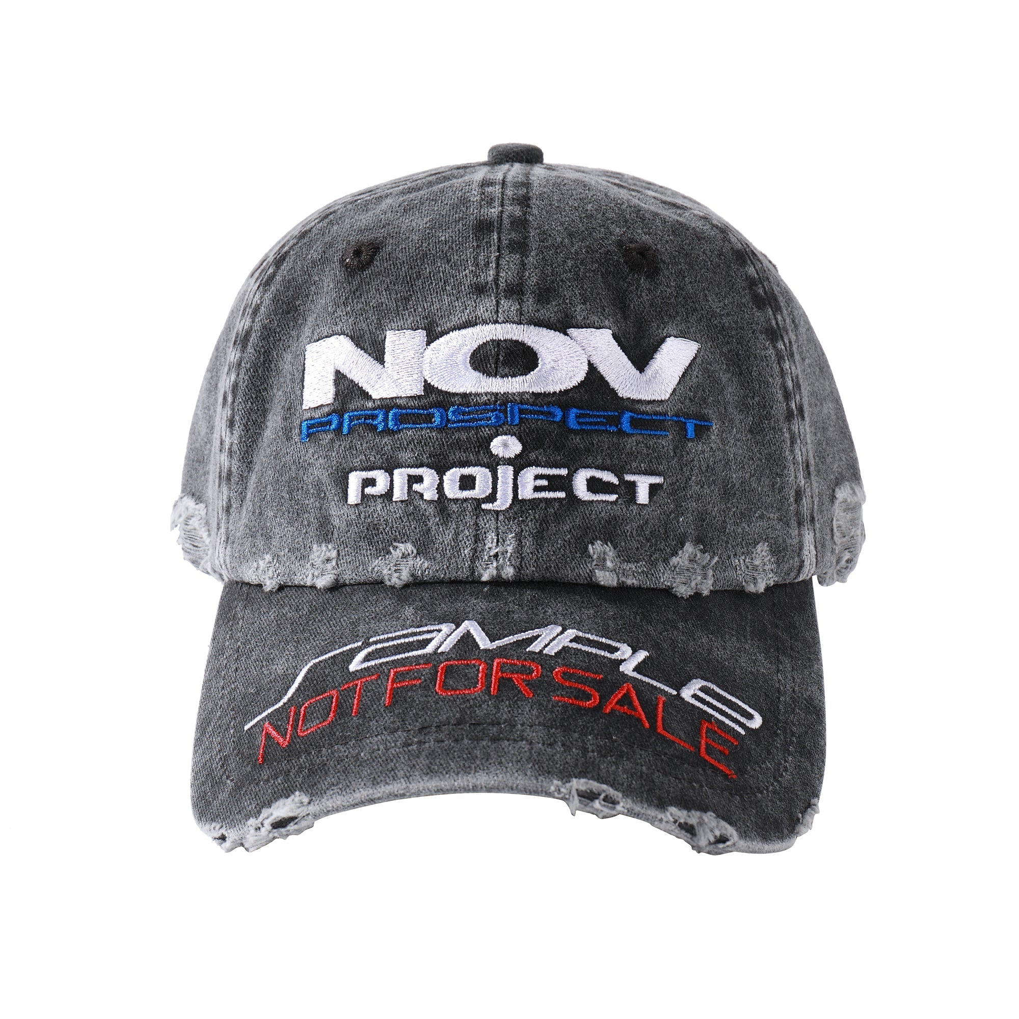 NOVACAM Distressed NOV Logo Embroidered Dad Hat