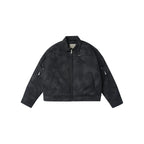Labt Printed Vintage Effect Quilted Work Jacket