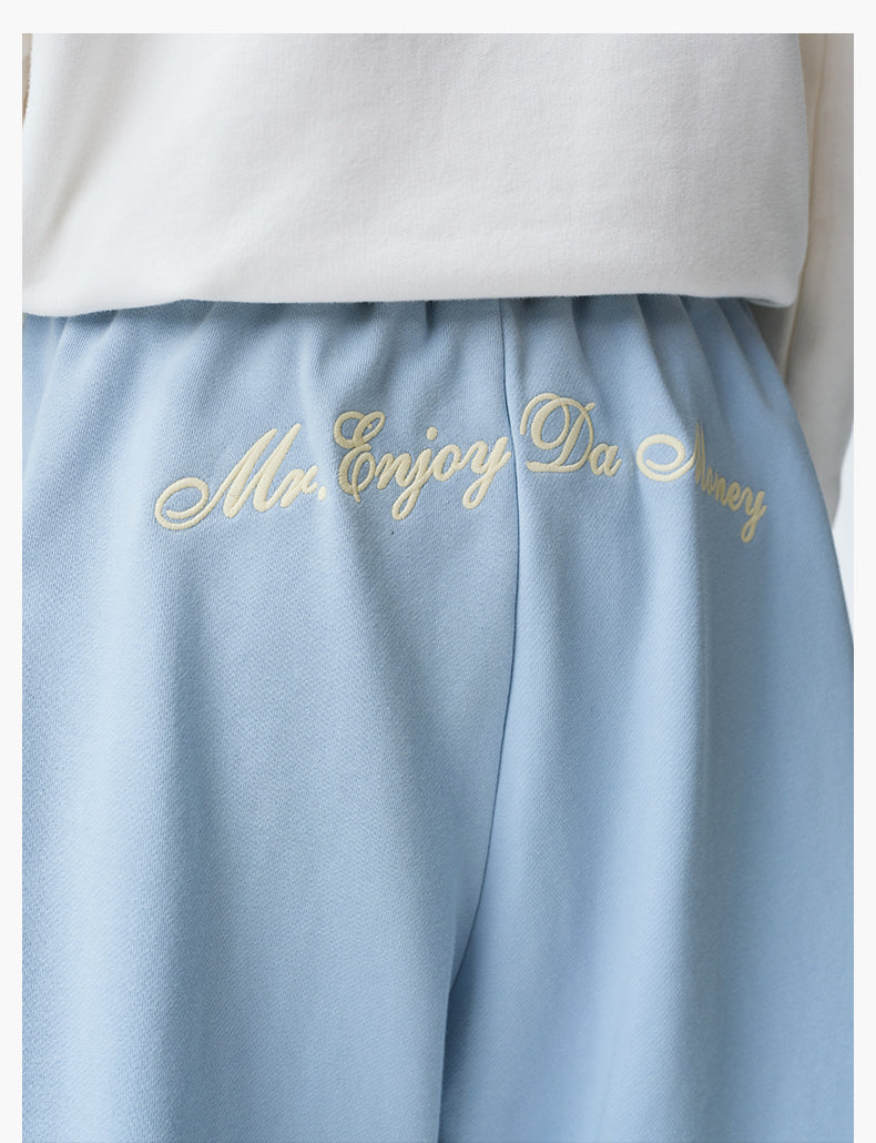 MEDM Side Stripe Four-Bar Drawstring Baggy Sweatpants