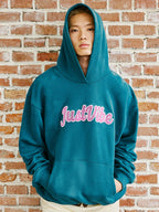 JUST VIBE Terry Embroidered Logo Hoodie