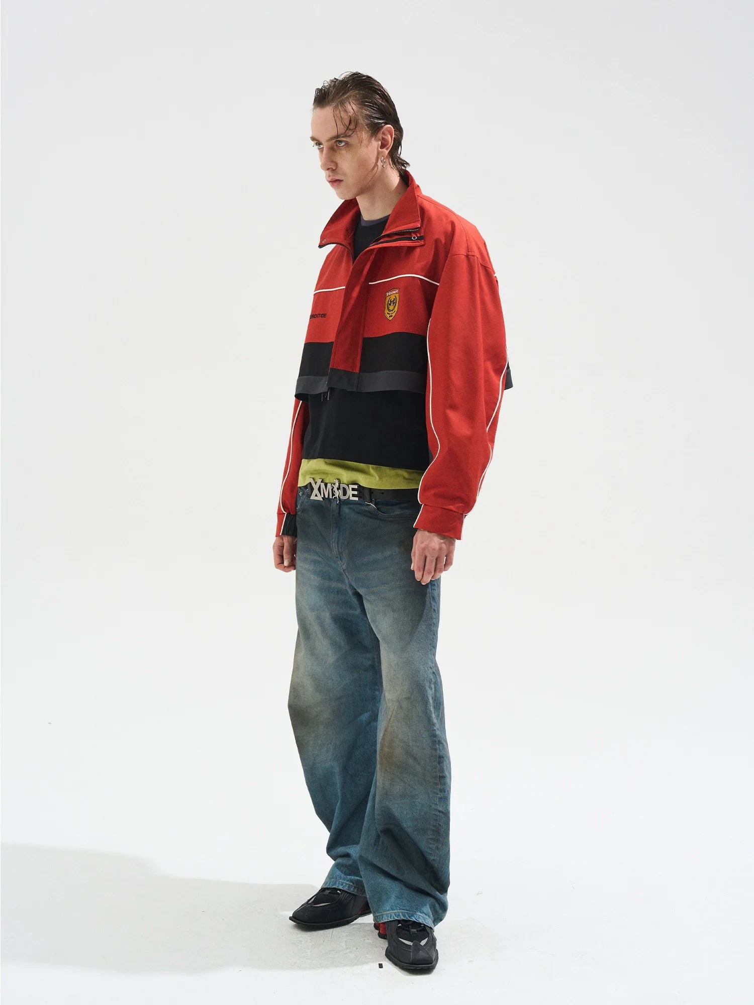 BLIND NO PLAN Two Piece Removable Long Coat Jacket