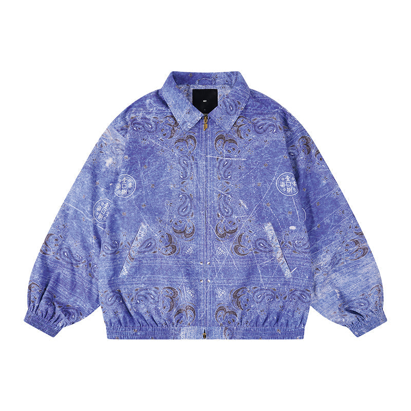 1807 × LABT Original Paisley Full Print Track Jacket